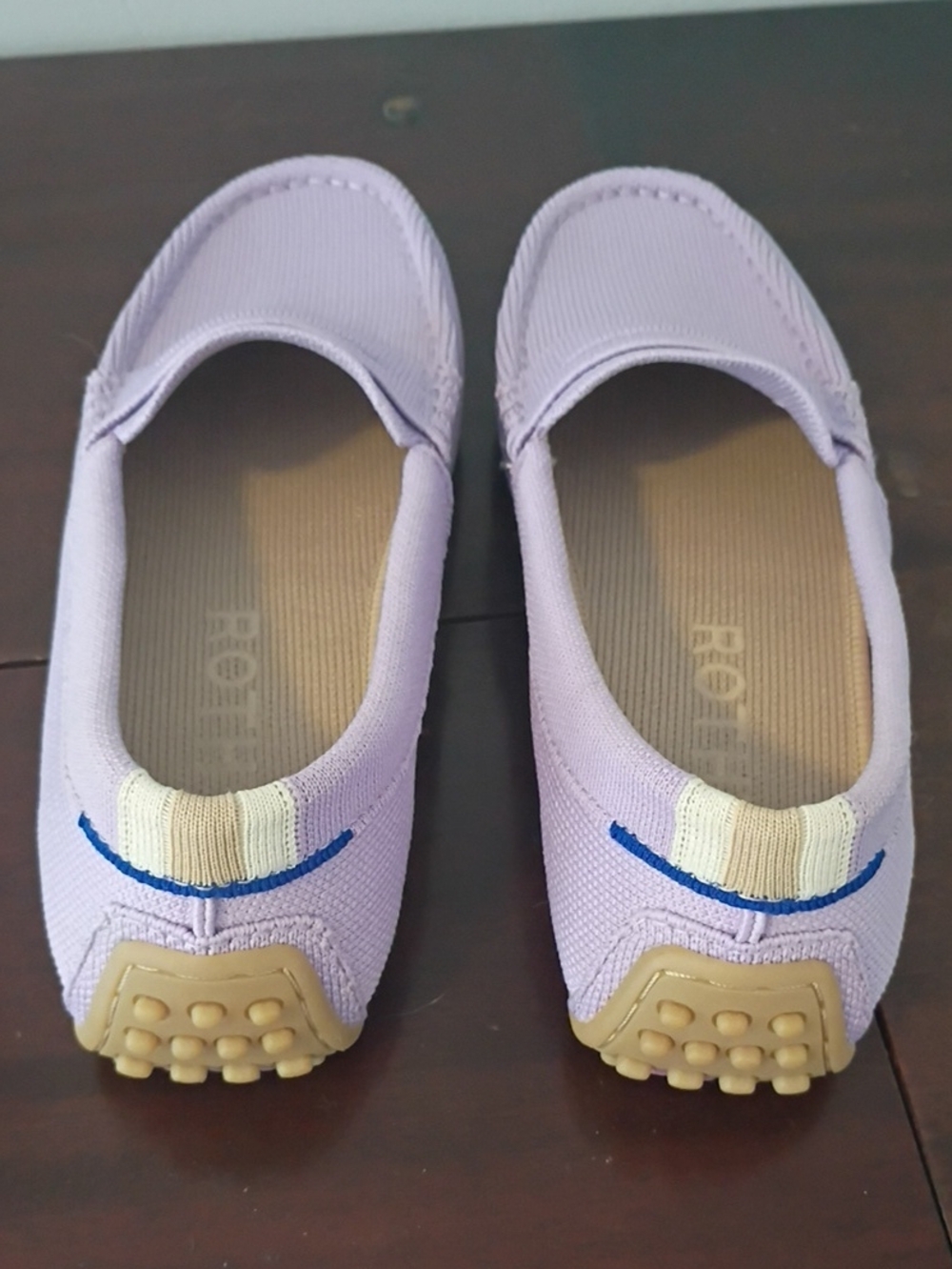 Rothy's Orchid Driver Canvas Slip-On Loafers. Size 6.5 - Picture 2 of 5